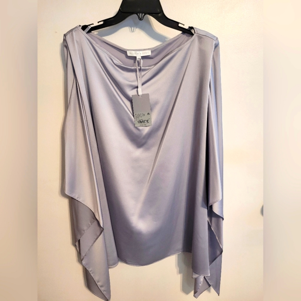 Preston & York gray dressy tunic top women size XXL NWT